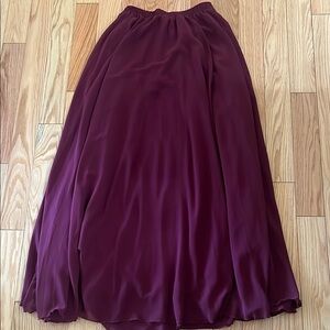Elegant Burgundy Women's Skirt